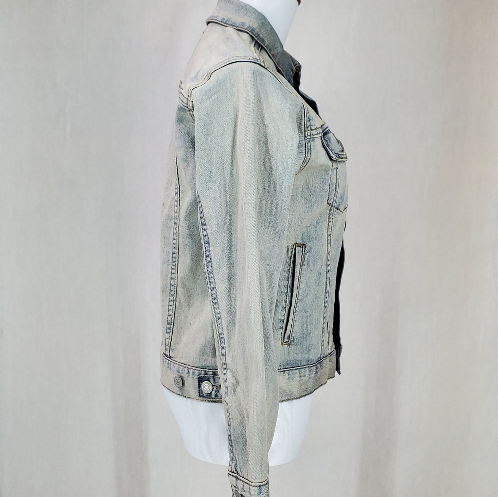 Levi's Levi Strauss & Co Denim Jean Trucker Jacket Unisex Size M 10-12 Yrs. NWT - Picture 4 of 11